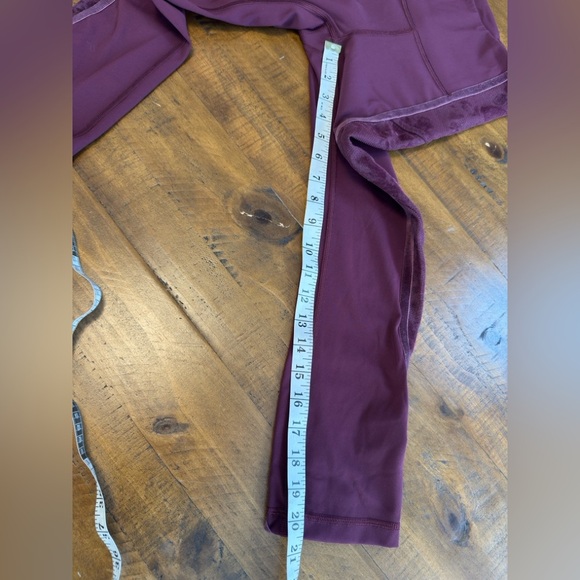 Lululemon Wunder Under Crop High-Rise *Flocked Dark Adobe Scatter Floral - Picture 8 of 10